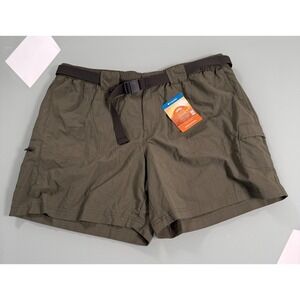 NWT Columbia Walnut River Cargo Short's Women's XL Olive Green Omni Shade Hike